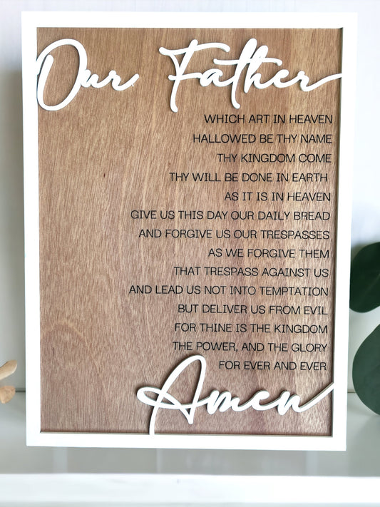 The Lord's Prayer - NOT AVAILABLE FOR DELIVERY BEFORE CHRISTMAS